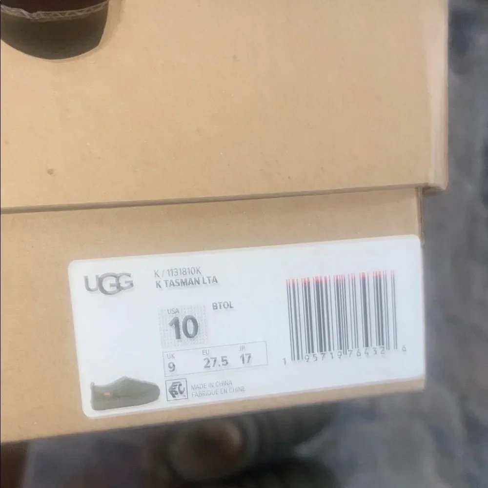 UGG Kids Olive Green Slippers